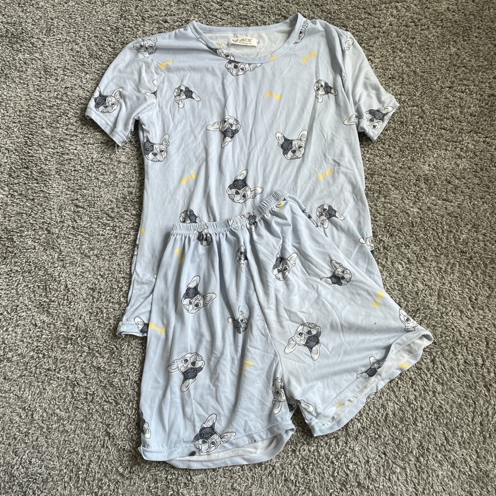 Cute pup pajama set!!